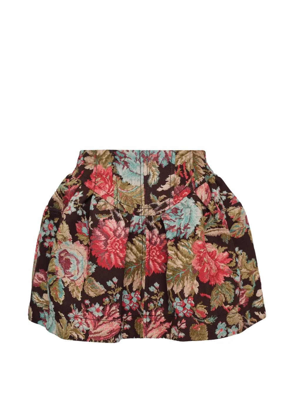 スカート OPEN YY FLORAL LAYERED MINISKIRT OPEN YY Mini skirts for Women | Online Sale up to 85% off | Lyst