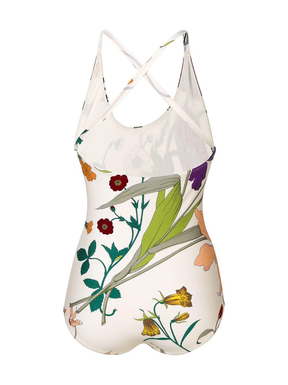 gucci one piece swimsuit white