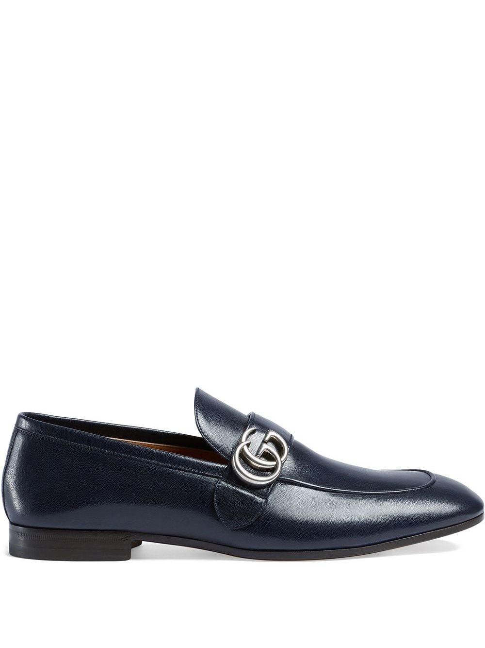 Gucci Jordaan Leather Loafer in Blue 
