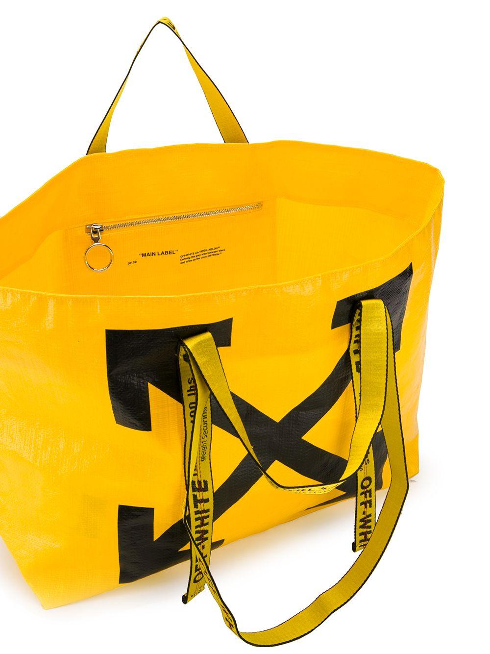 Virgil Abloh Canary Yellow x FOS Tote Bag White - Novelship