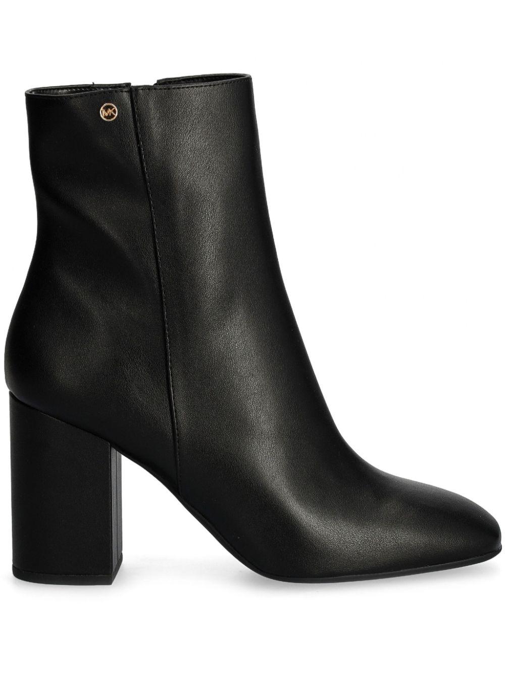 MICHAEL Michael Kors レディース ブラック レザー アンクルブーツ ブーツ
