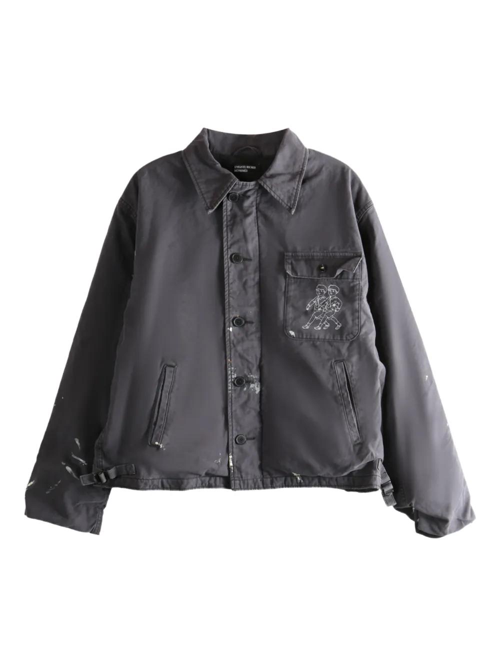 Chemise Homme Enfants Riches Déprimés En Soie - Imprimé Graphique BD - Taille L - Occasion Très Bon état - Fabriquée En Italie