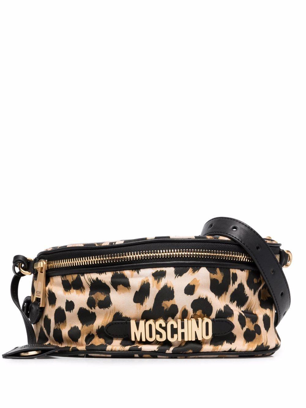 moschino leopard print bag