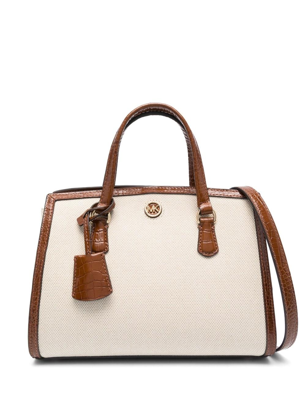 MICHAEL Michael Kors Small Chantal Messenger Bag in Natural Lyst
