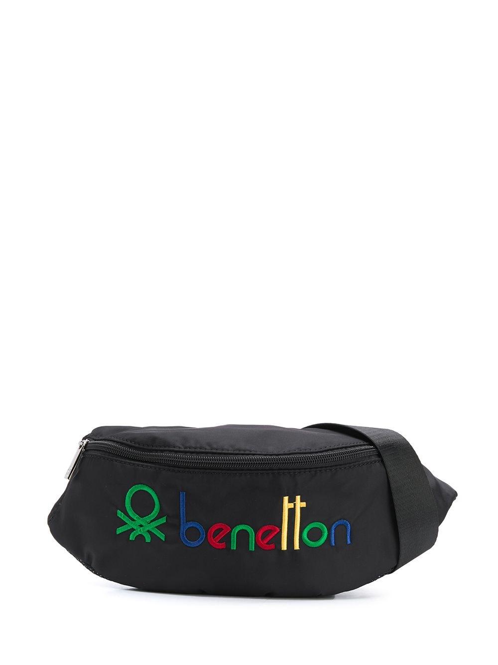 Benetton Embroidered Logo Belt Bag in Black for Men | Lyst