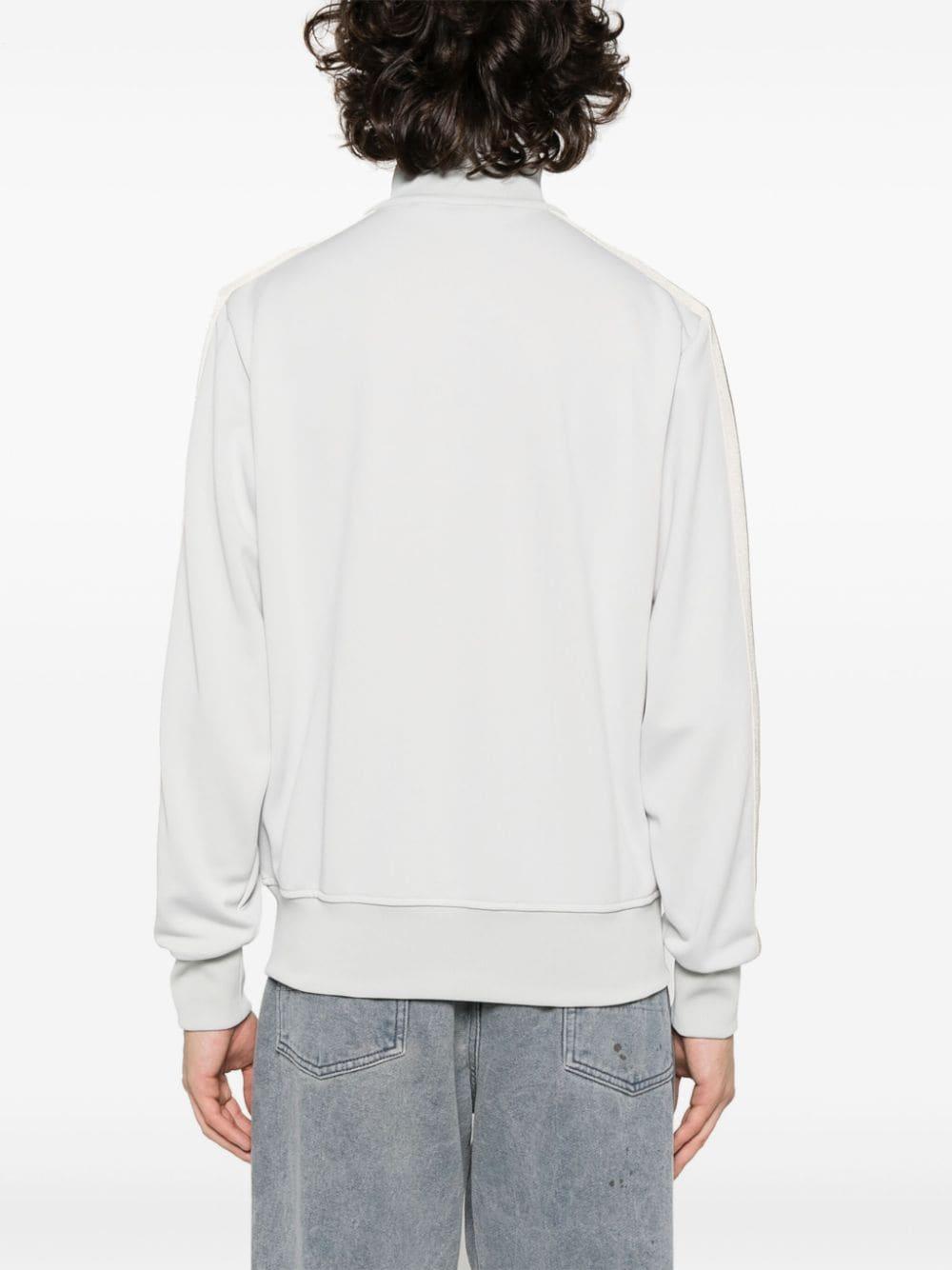 Palm Angels logo-embroidered bomber jacket - White