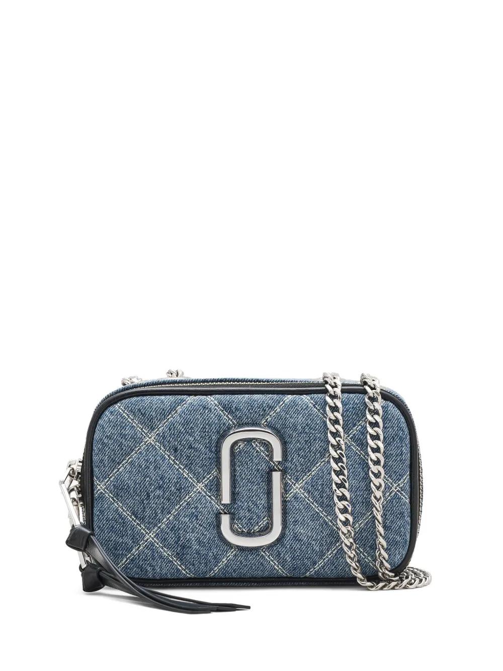 Marc Jacobs The Quilted Denim Chain Snapshot Bag in Blue | Lyst