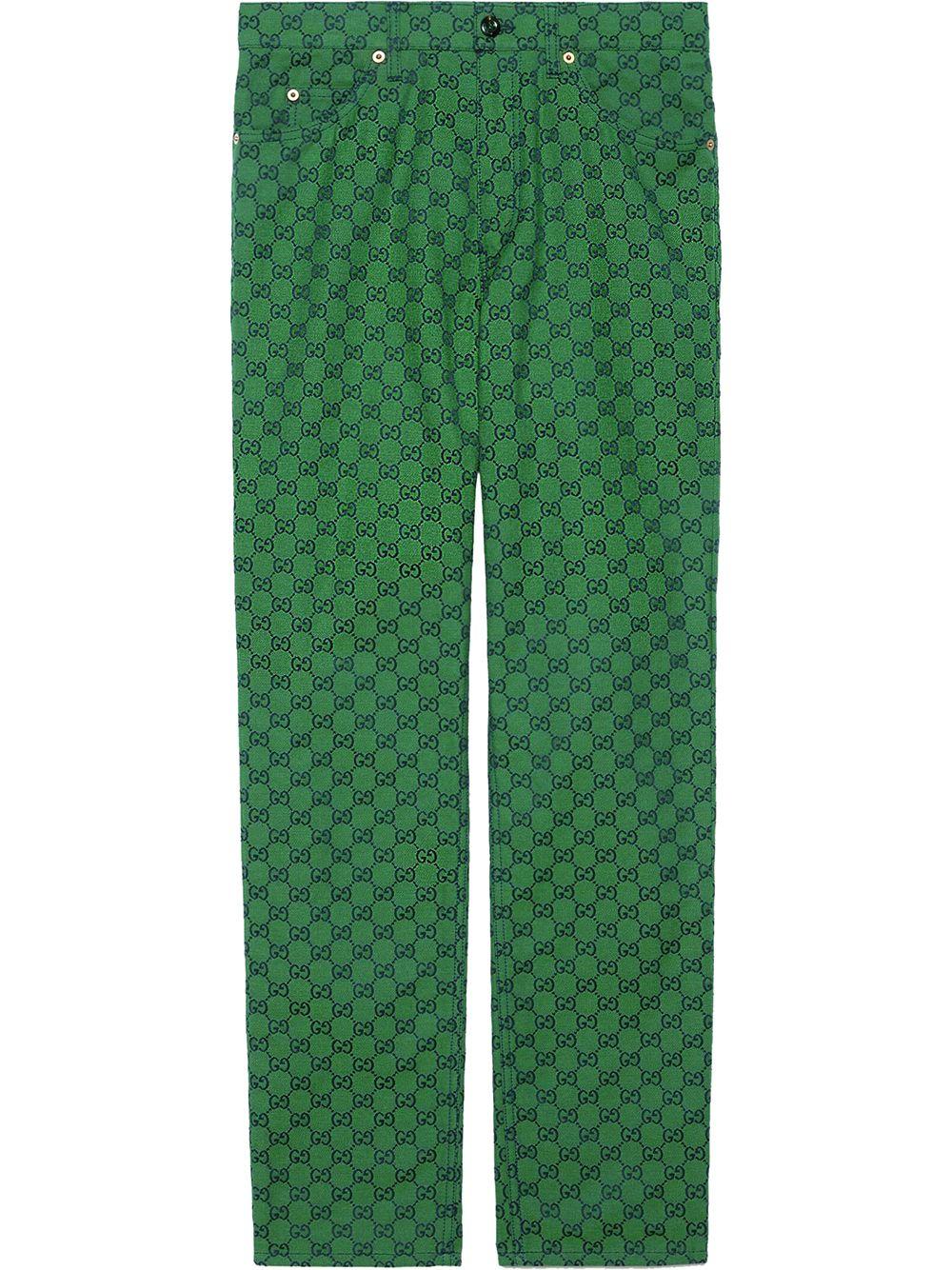 Gucci GG Supreme Trousers in Green for Men Lyst UK