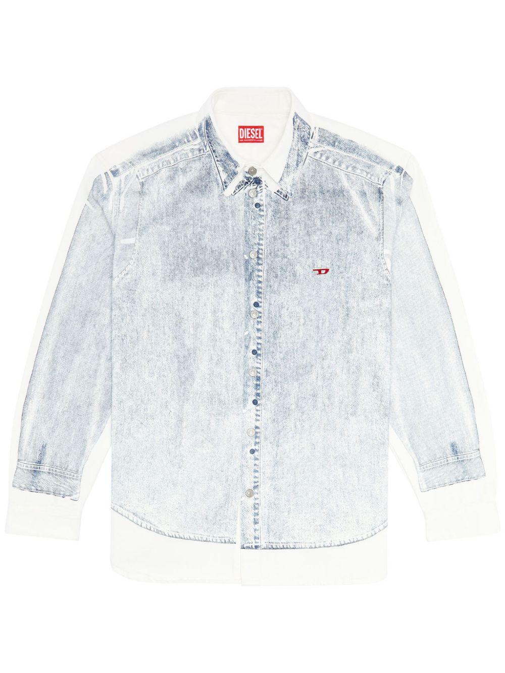 DIESEL D-SIMPLY-OVER デニムシャツ diesel-blue-D-simply-over-s-