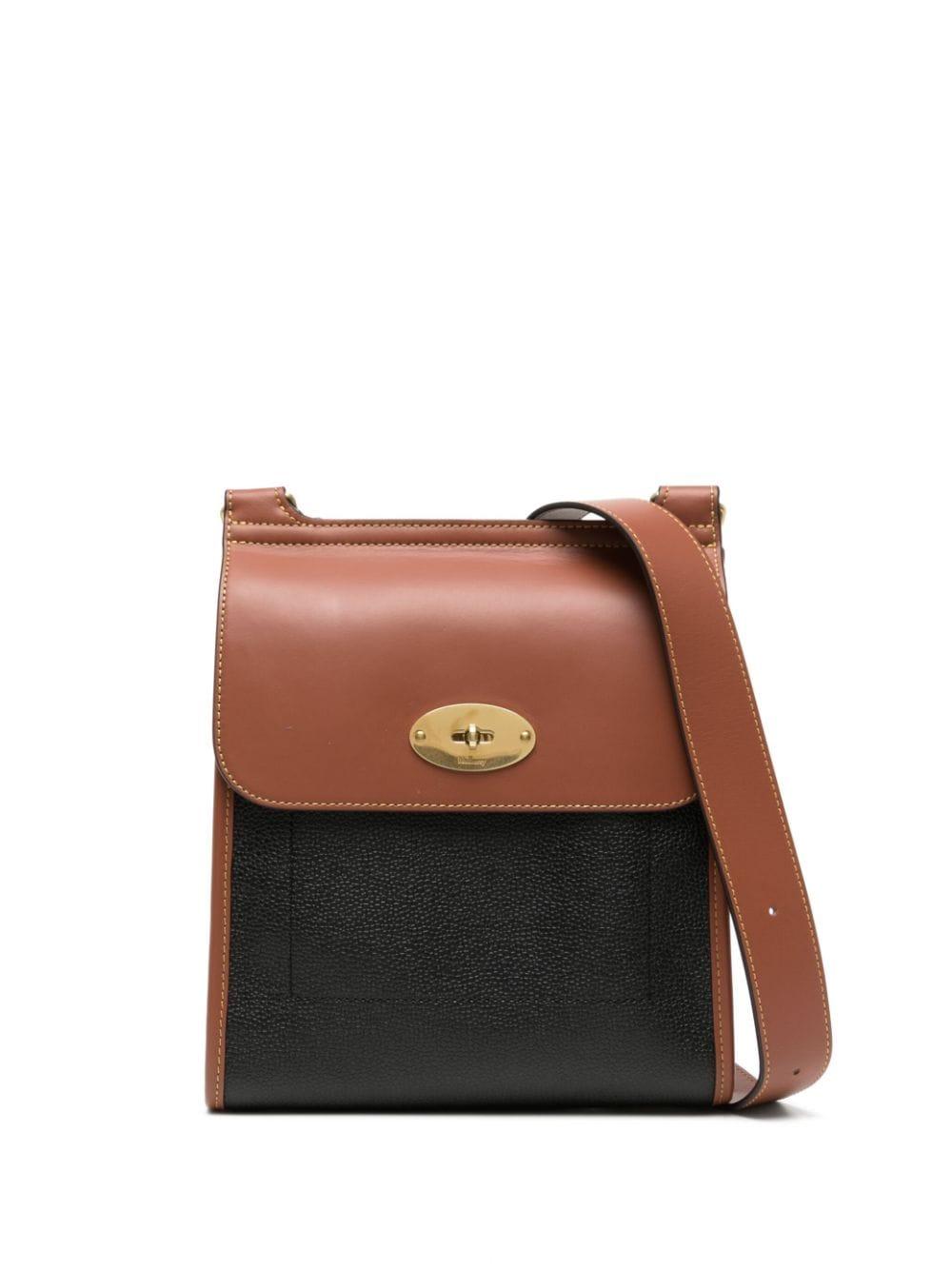 Mulberry Small Antony Leather Messenger Bag in Brown for Men | Lyst