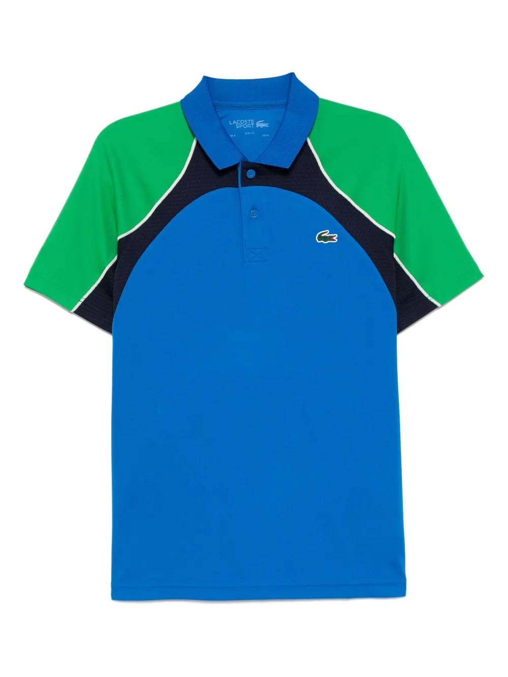 Lacoste Ultra Dry Colour-Block Tennis Polo Shirt in Blue for Men
