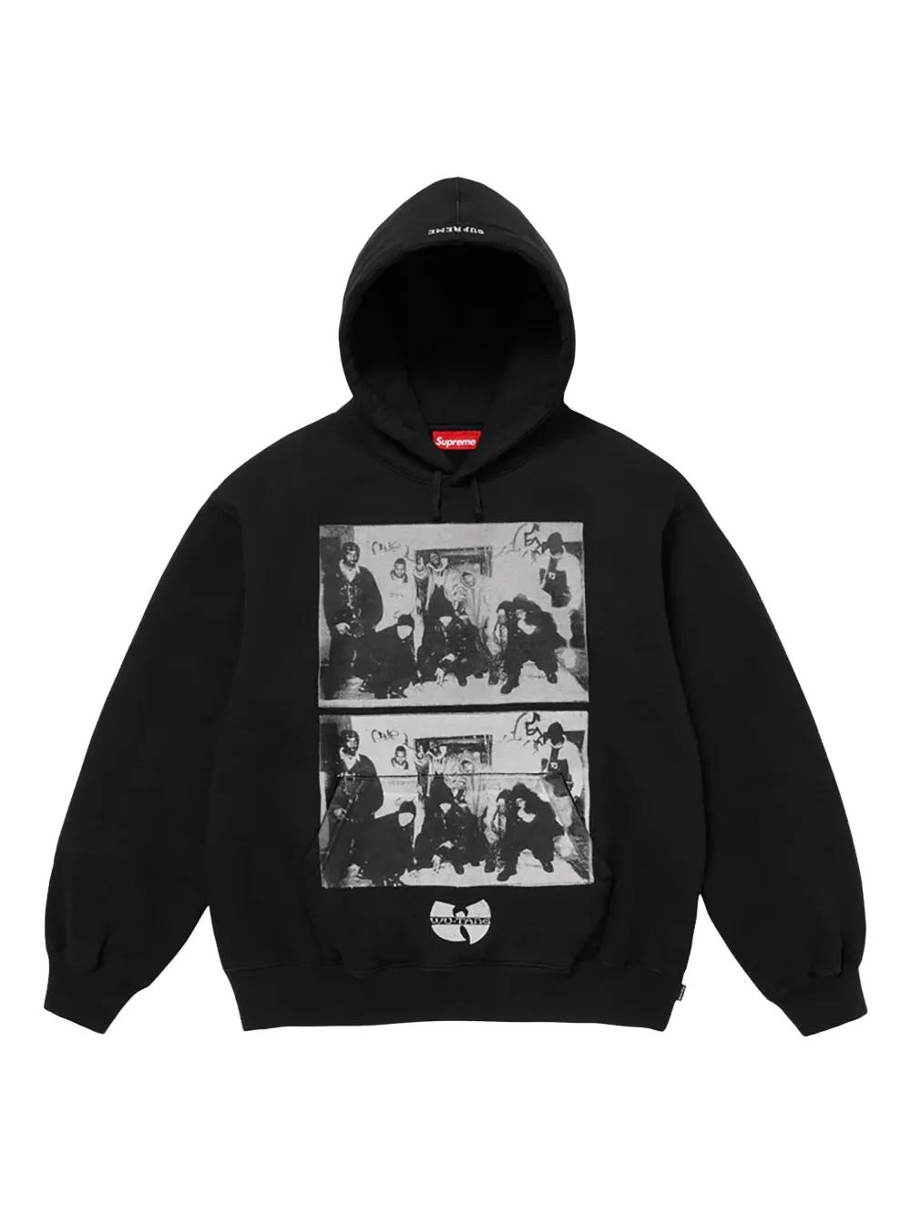 Supreme X Wu-Tang Clan Graphic-Print Hoodie in Black for Men | Lyst UK