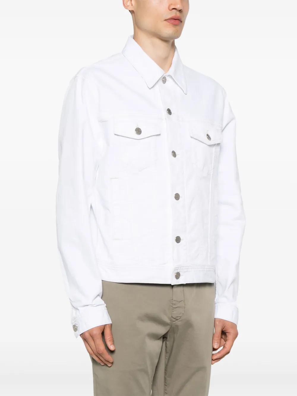 Jacob Cohen Denim Jacket in White for Men | Lyst