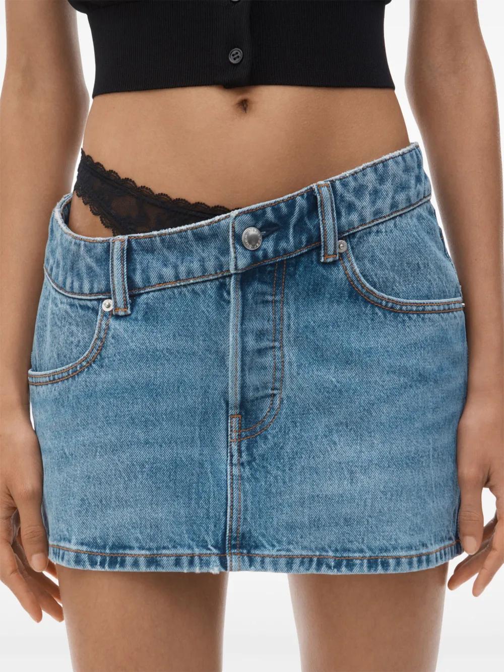 Alexander Wang ☆ブルー Pre-Styled デニム ミニスカート Alexander Wang ブルー Pre-Styled デニム ミニスカート ブルー