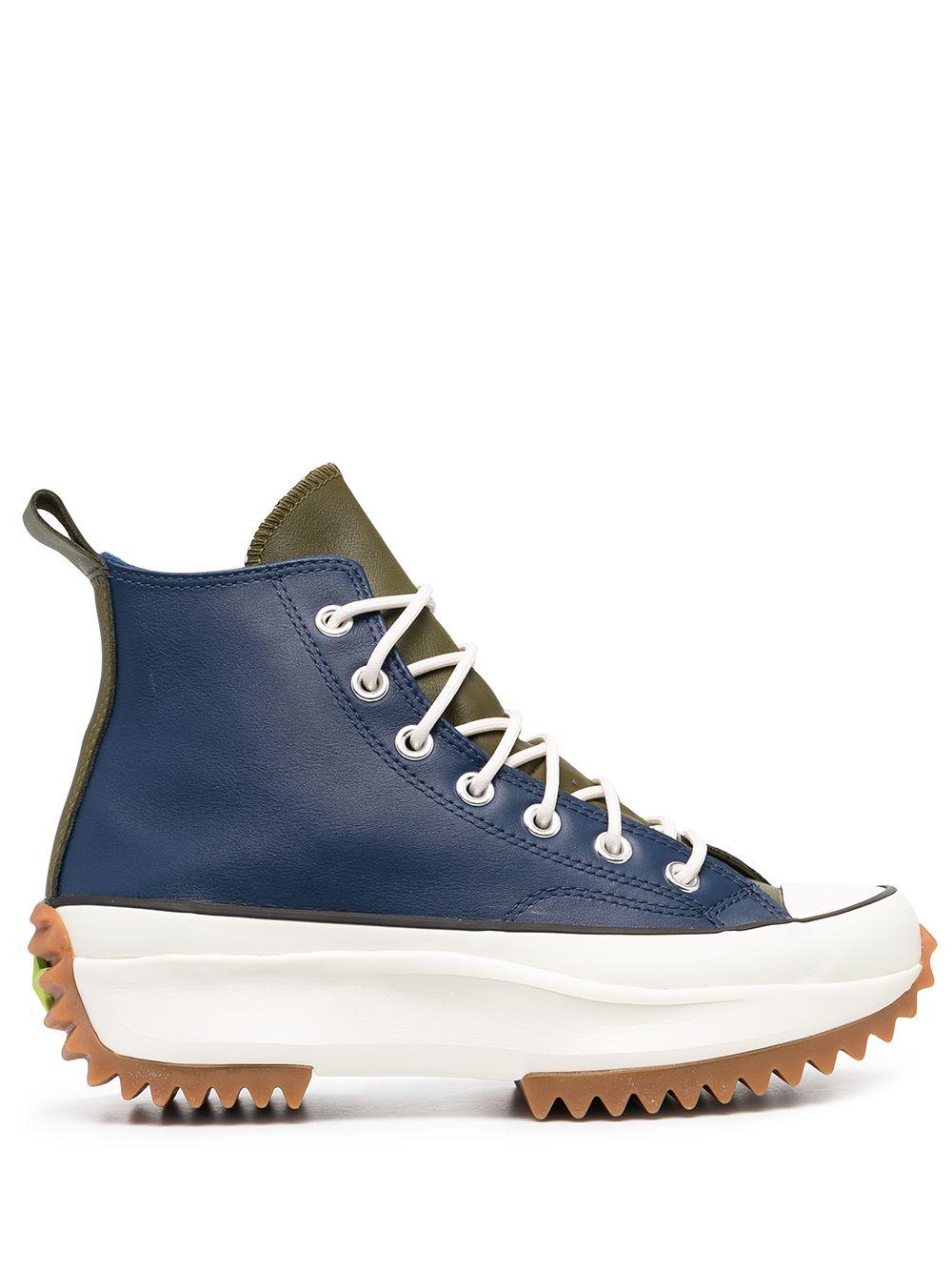 Converse Run Star Hike High Top in Blue | Lyst