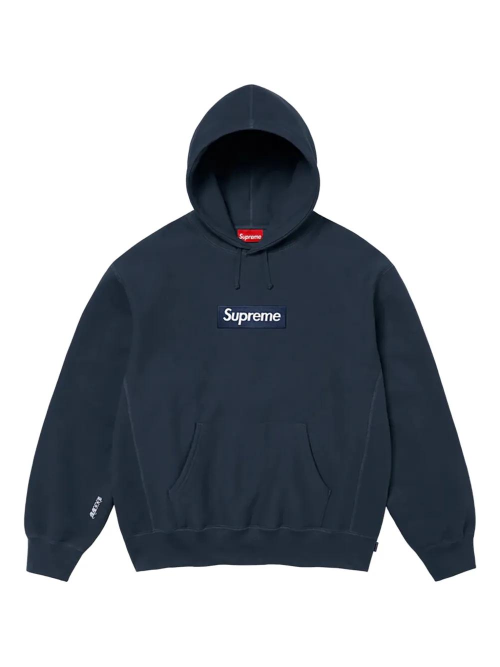 Supreme Box Logo Hooded Sweatshirt in Blue for Men | Lyst UK