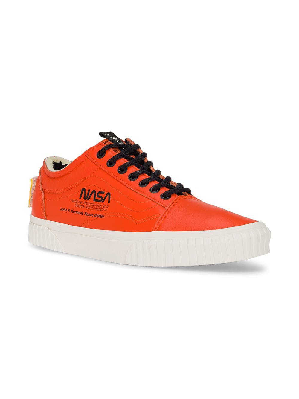 nasa sneakers orange