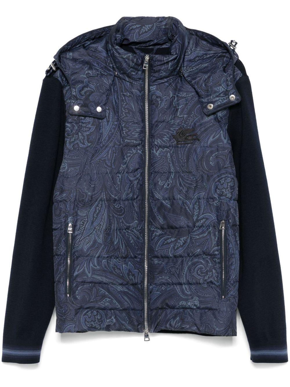 Etro メンズ ブルー ペイズリー ジャケット ジャケット
