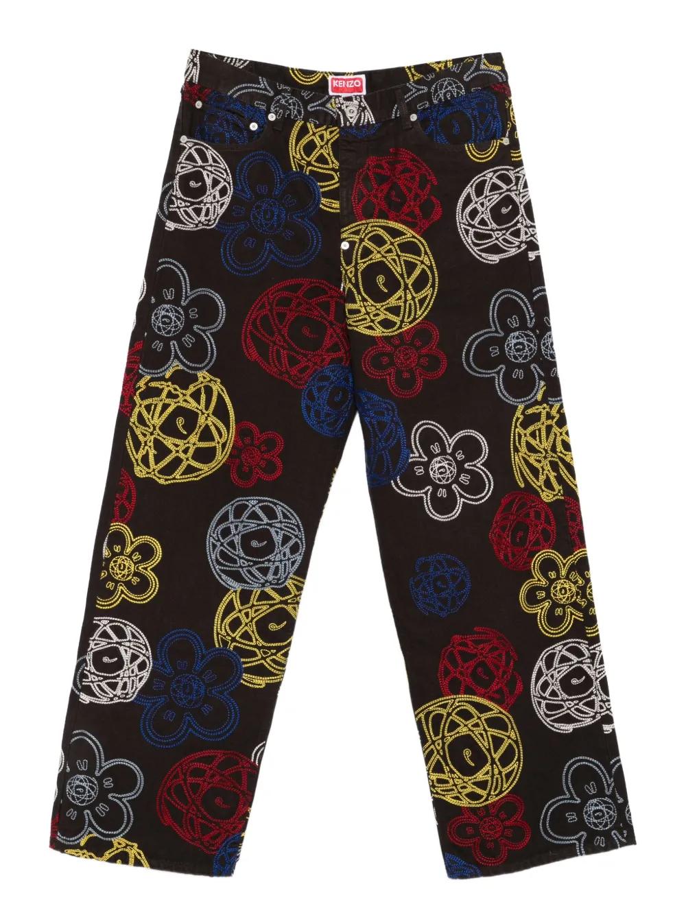 vintage kenzo wool 和柄 design pants vintage kenzo wool 和柄 design pants