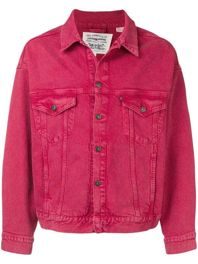 Levi's Classic Denim Jacket in Pink for Men - Lyst