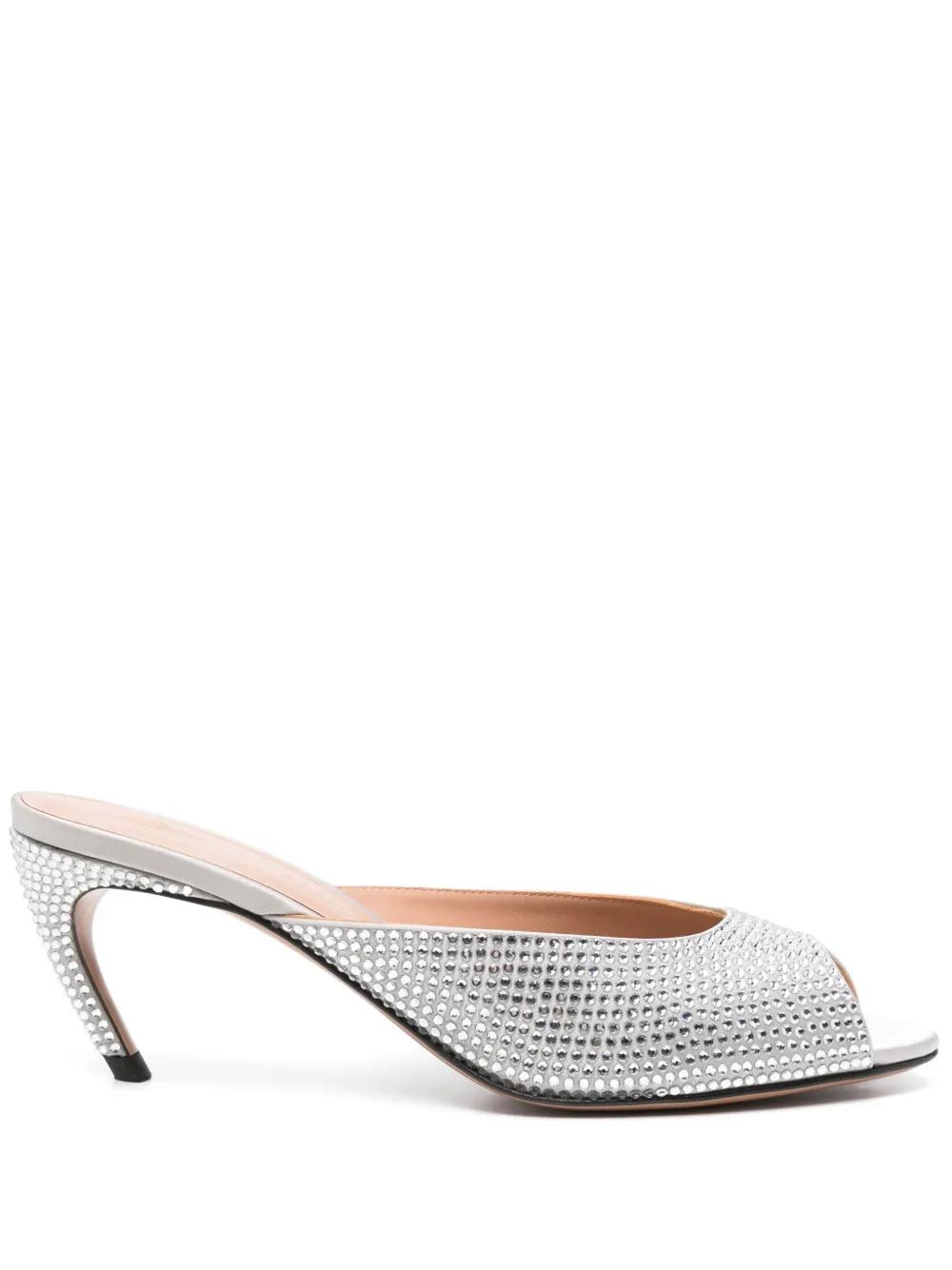 THE ATTICO 'Bes' mules ジアティコ ミュール Bes'' black mule for Women | THE ATTICO®