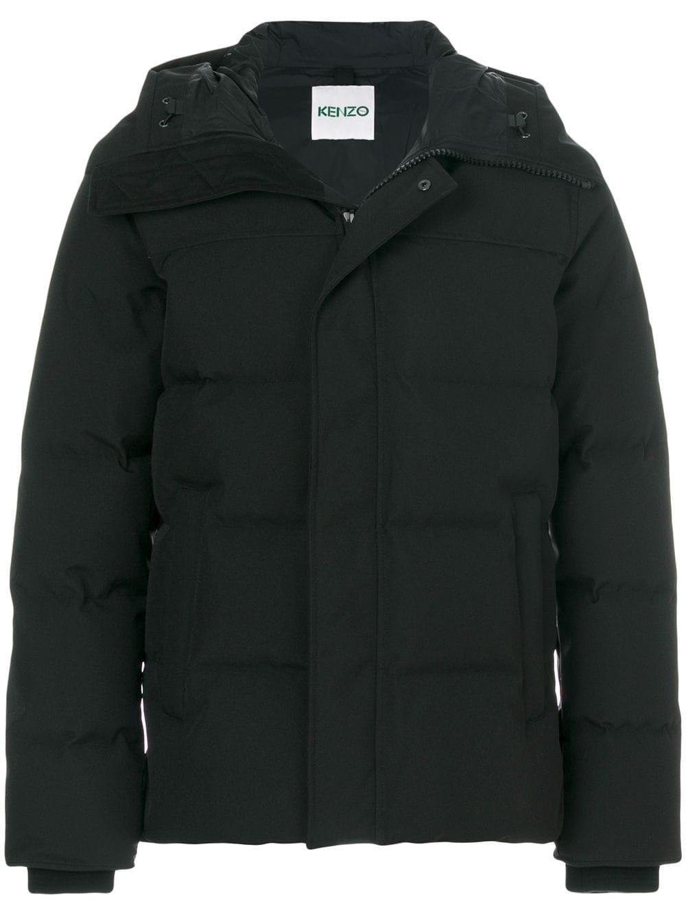 kenzo fur hooded winter parka