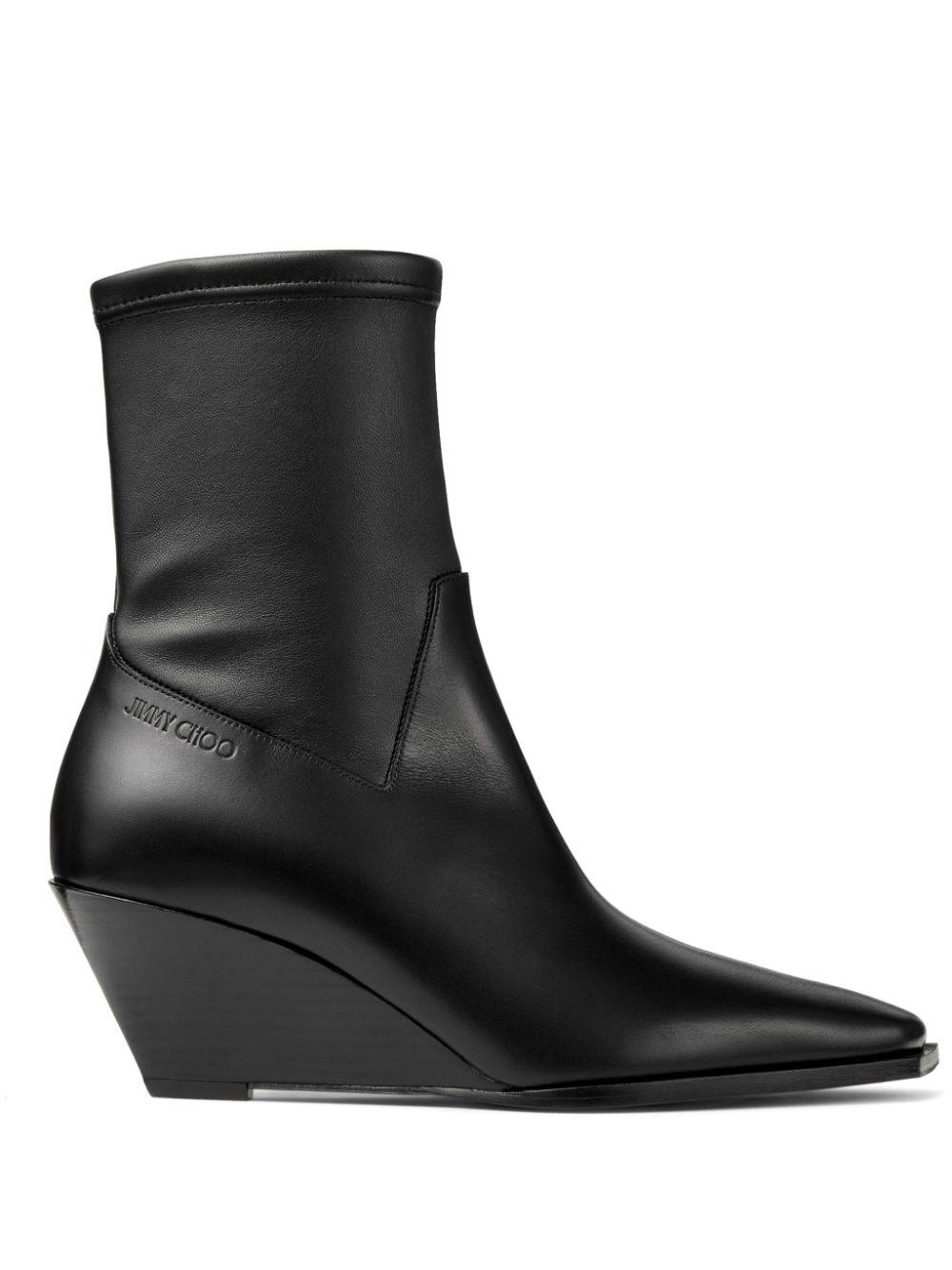 Jimmy Choo レディース ブラック 60mm Hadley Ankle Boots ブーツ