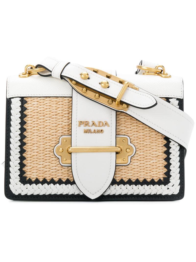 prada basket weave bag
