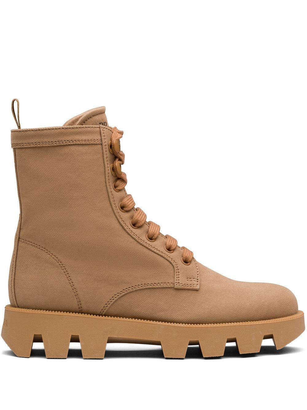 prada denim ankle boots