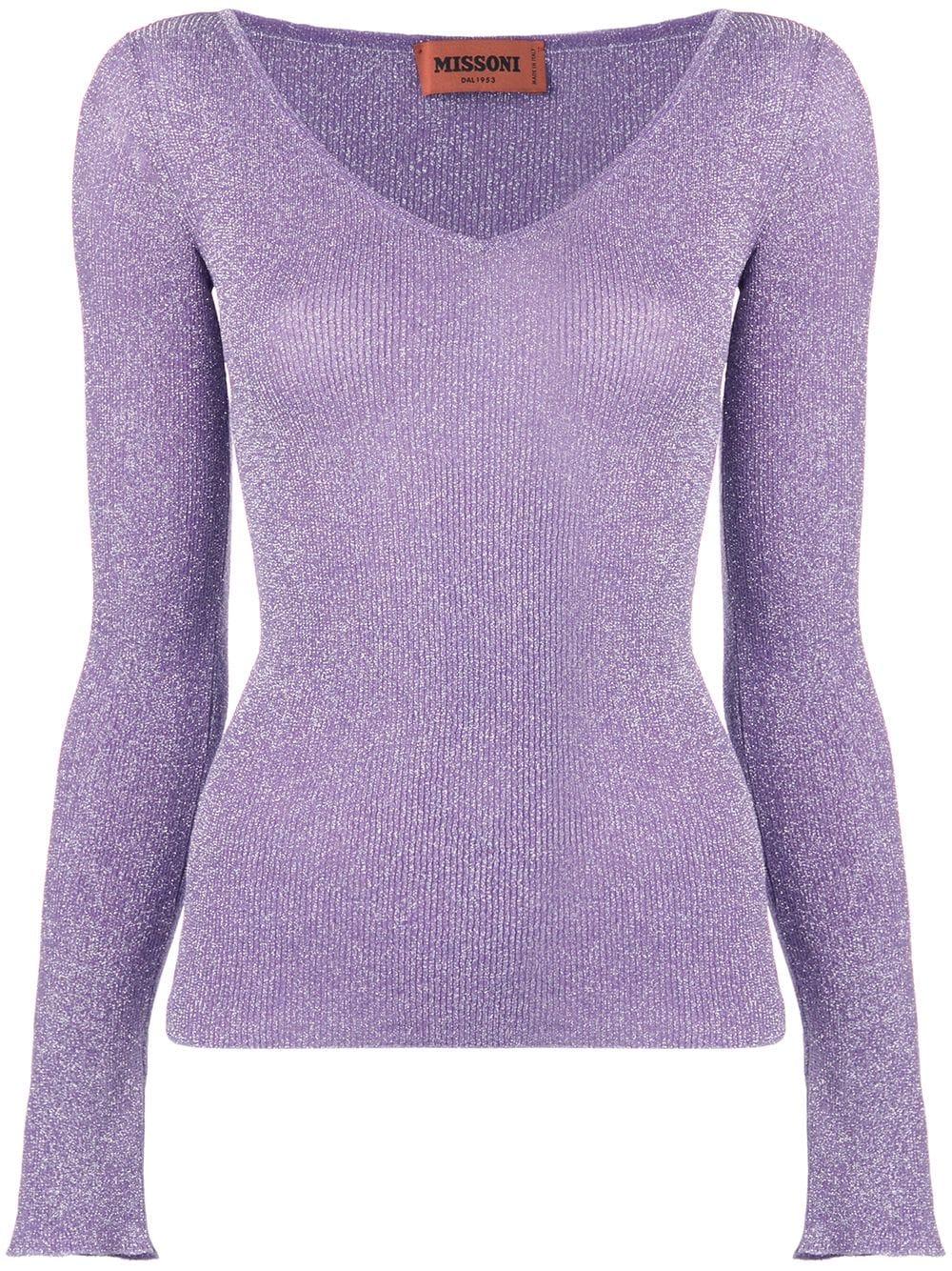 purple sparkly jumper
