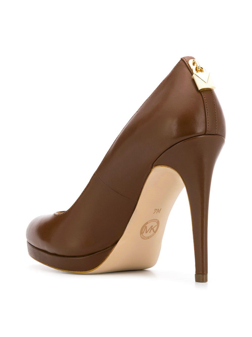 Brown Womens Shoes Heels Pump shoes MICHAEL Michael Kors Rubber Pumps in Dark Brown 