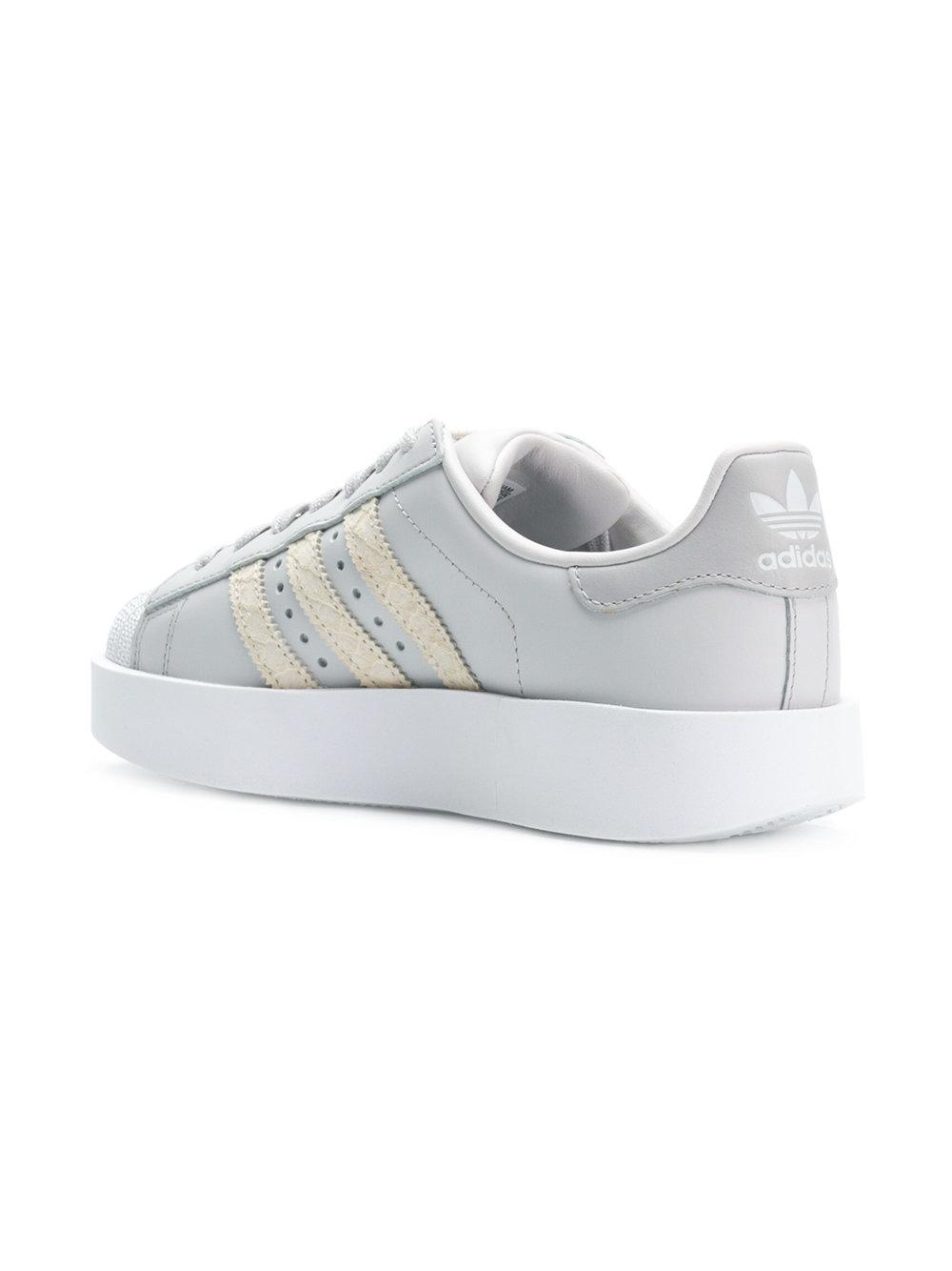 adidas Leather Superstar Bold Platform Sneakers in White | Lyst