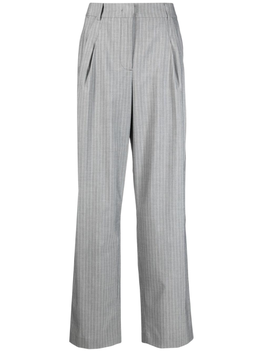 Essentiel Antwerp Duchamp Wide-leg Trousers in Gray | Lyst