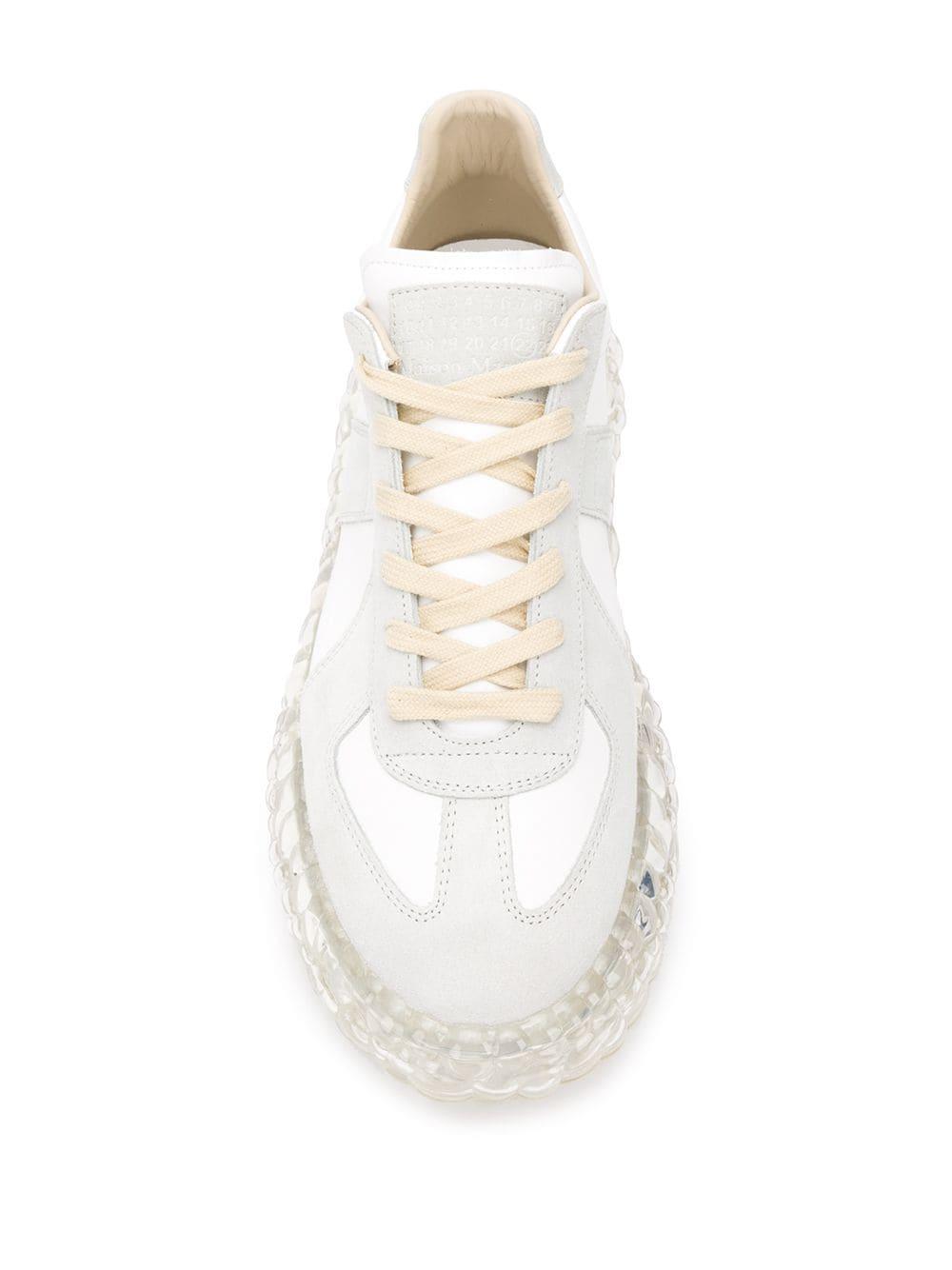 Maison Margiela Replica Caviar Trainers in White for Men | Lyst