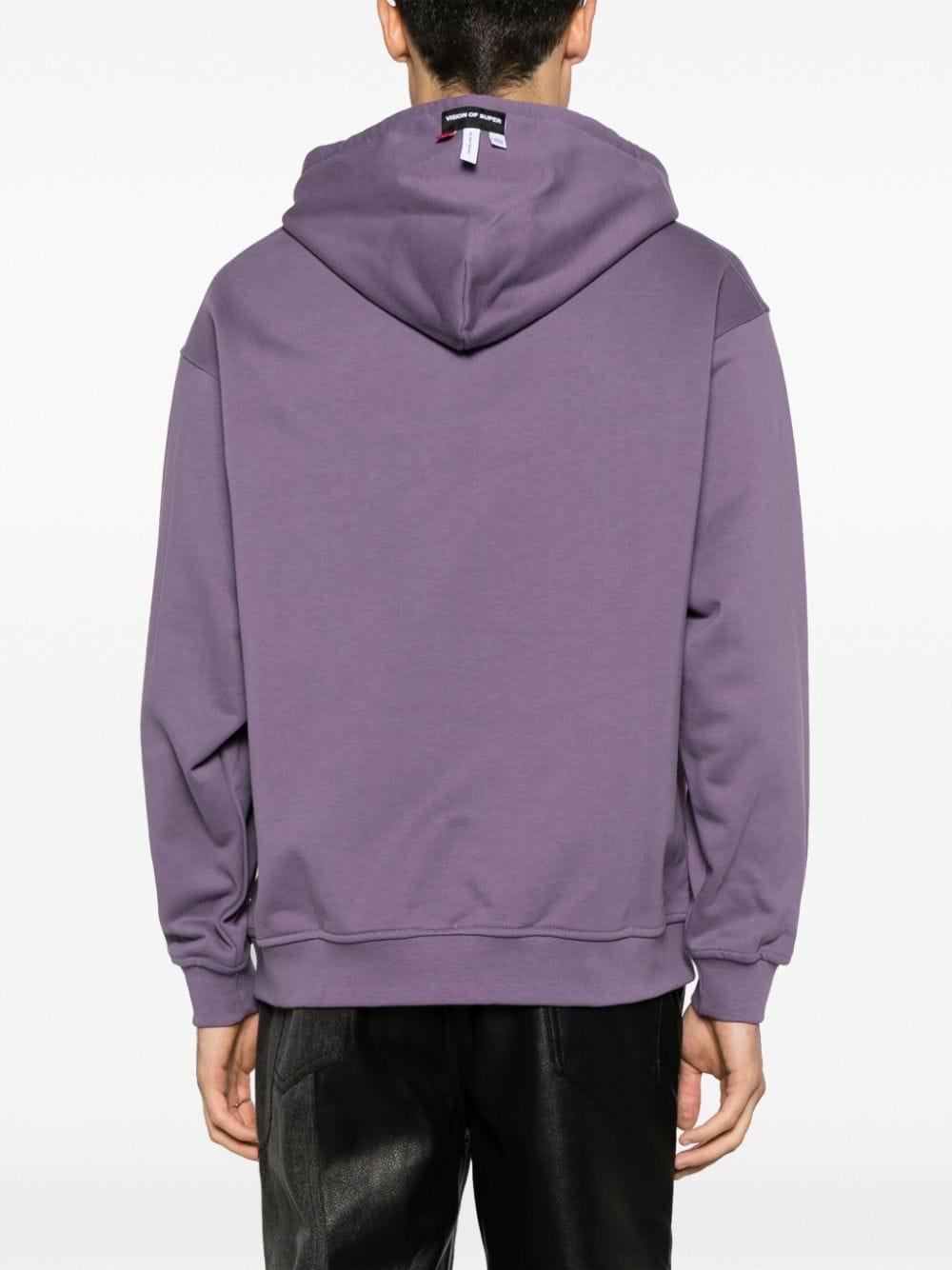 Vision Of Super Butterfly-print Cotton Hoodie in Purple for Men | Lyst UK