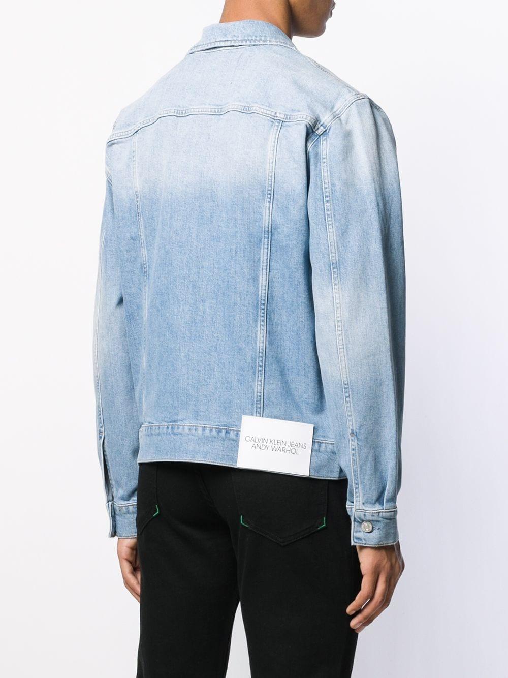 Calvin Klein X Andy Warhol Denim Jacket in Blue for Men - Lyst