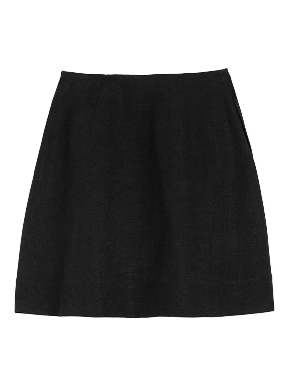 Jil Sander レディース ブラック ハイウエスト Aラインミニ Jil Sander レディース ブラック ハイウエスト Aラインミニ