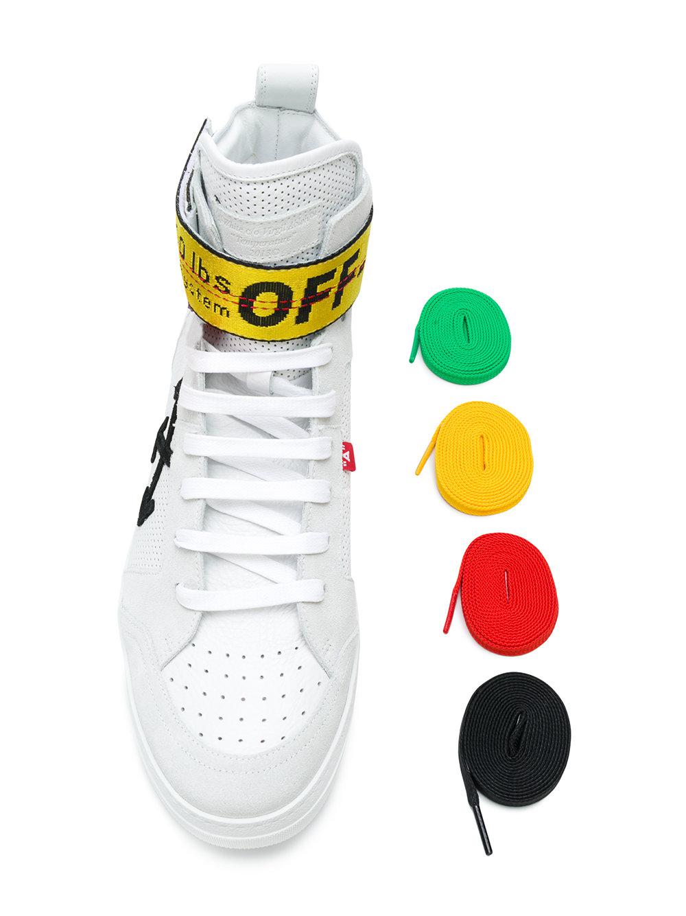 Off-White c/o Virgil Abloh Industrial Tape High Top Sneakers in White for  Men