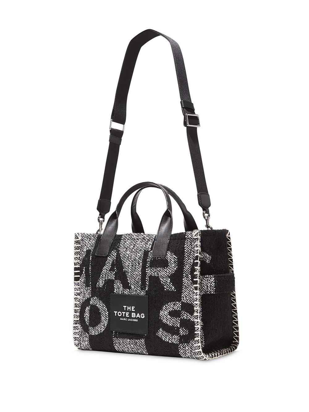 Marc Jacobs Wool Small The Blanket Tote Bag in Black - Lyst