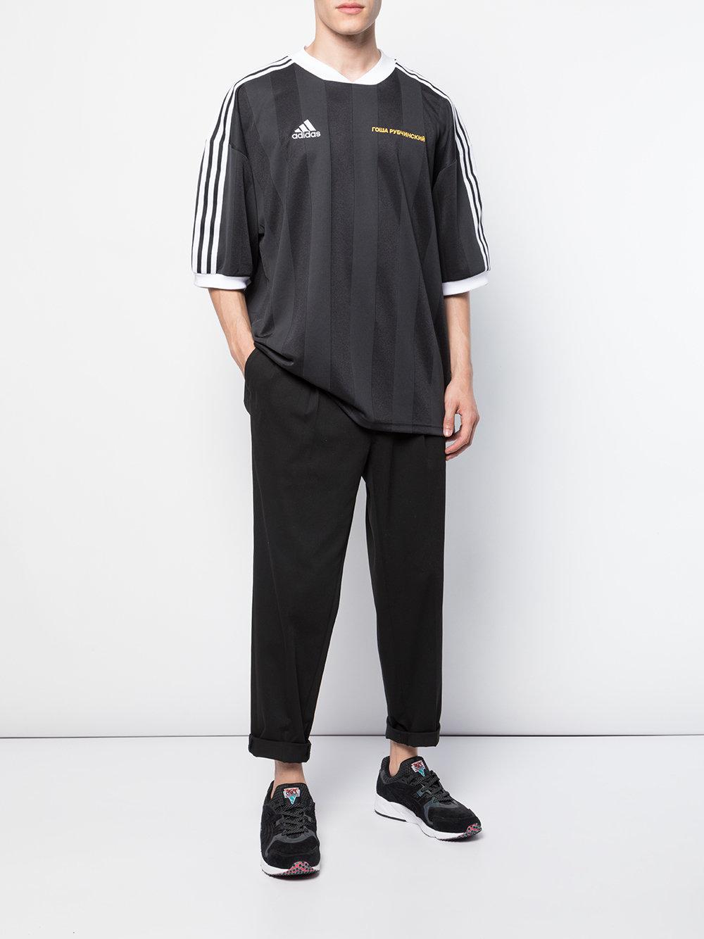 Gosha Rubchinskiy X Adidas Football T-shirt in Black for Men - Lyst