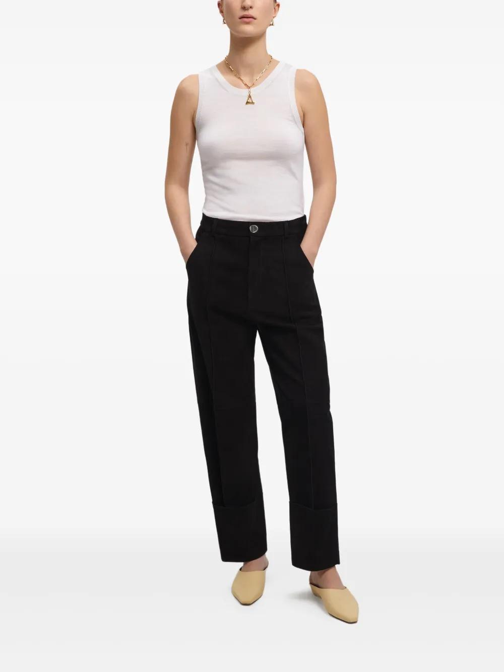 パンツ Aeron Wellen - Wide Leg Pants AERON - WELLEN - Wide leg pants - BLACK
