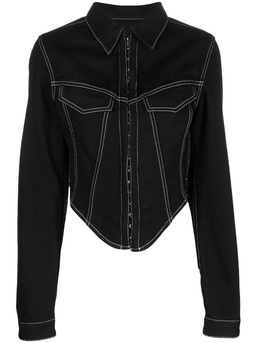dion lee denim corset