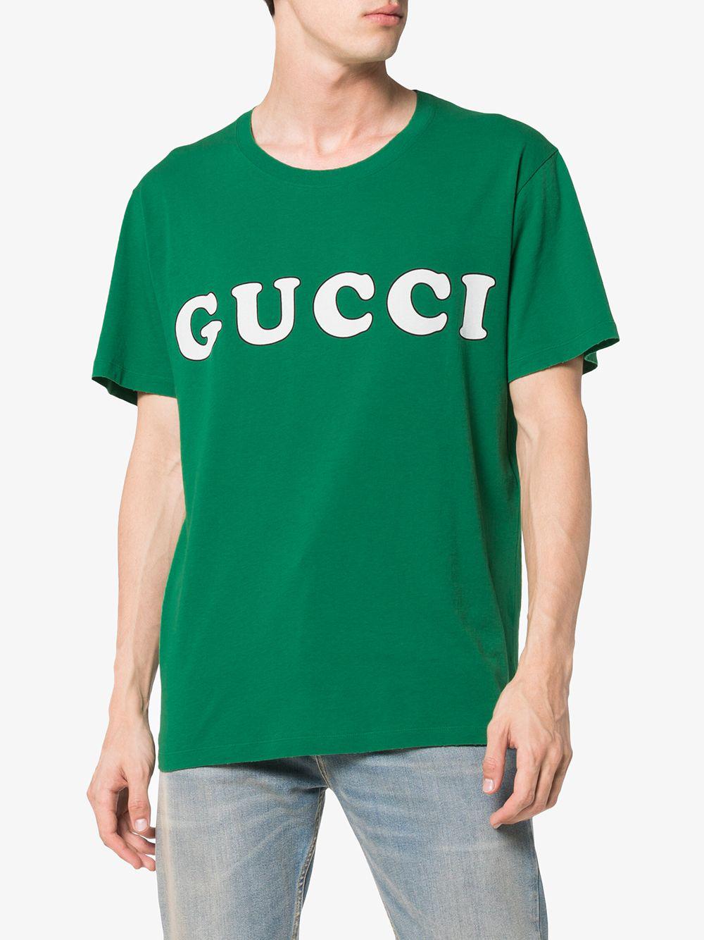 green gucci shirt