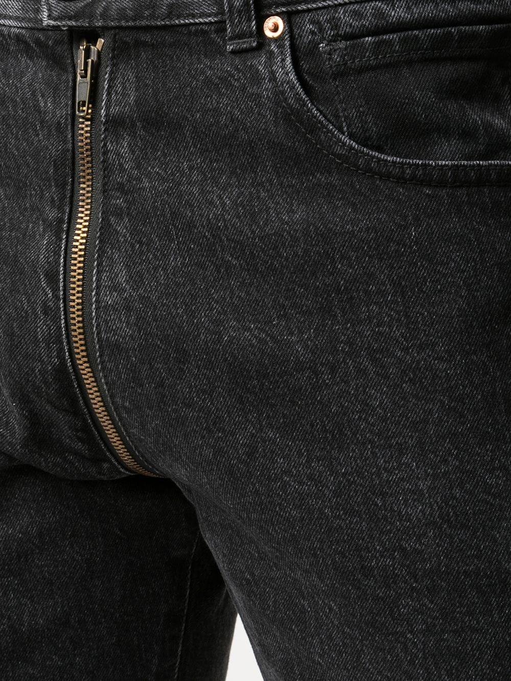 Vetements Jeans mit durchgehendem Reißverschluss in Schwarz für Herren |  Lyst AT