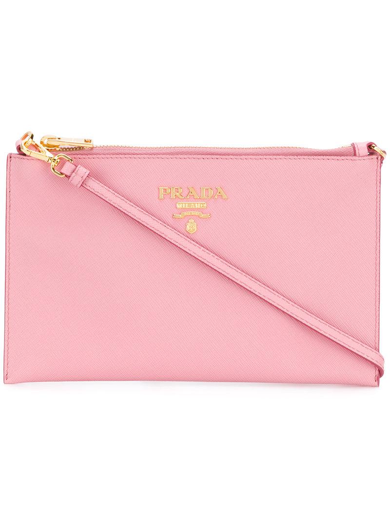 prada pink clutch