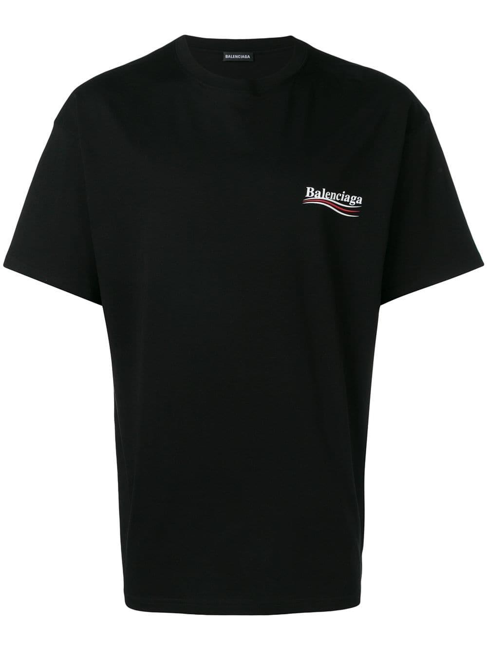 Balenciaga Cotton Political Campaign T-shirt in Black for Men - Save 31 ...