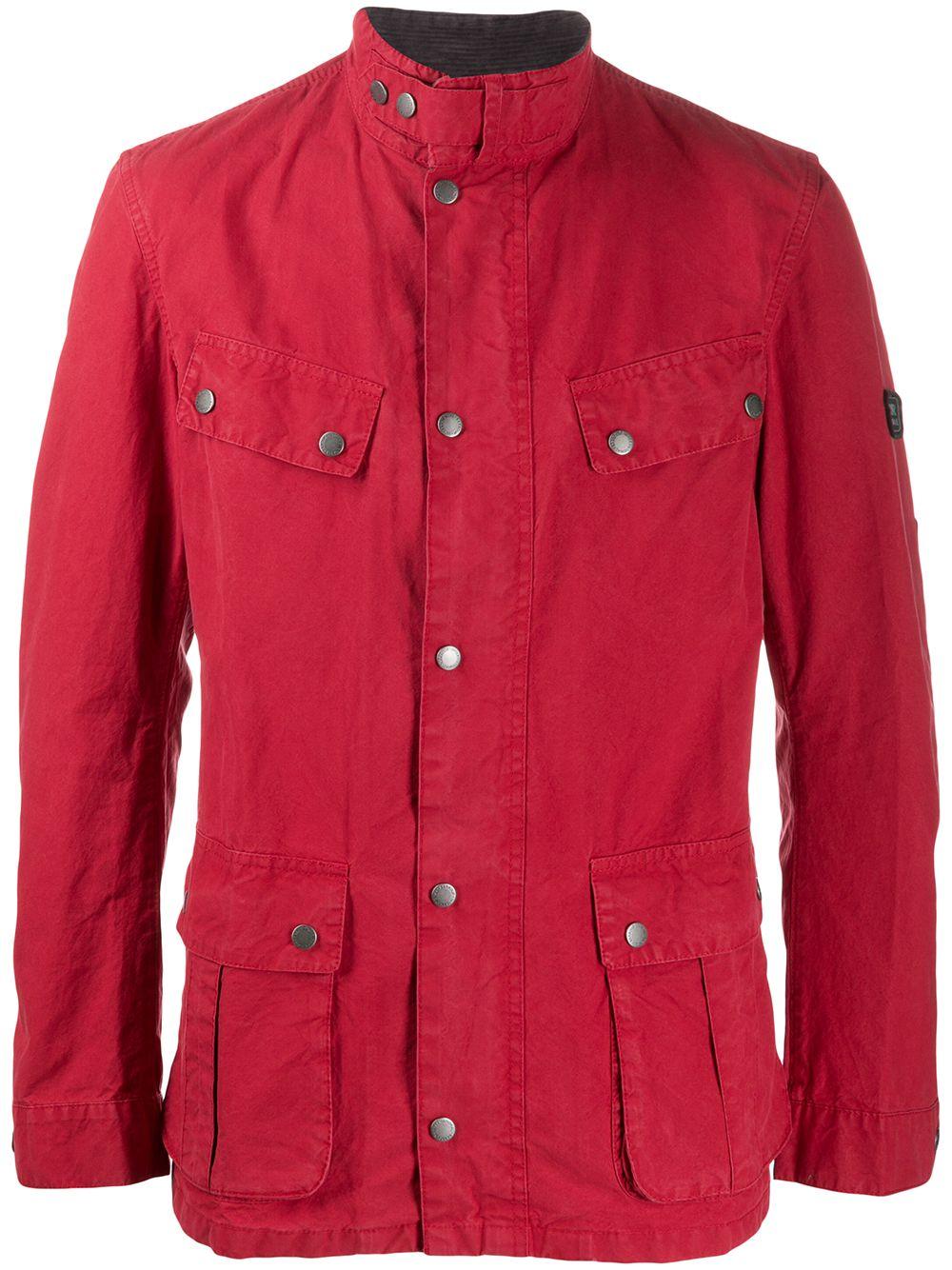 Barbour Cotton Short Lightweight Jacket in Red for Men - Lyst