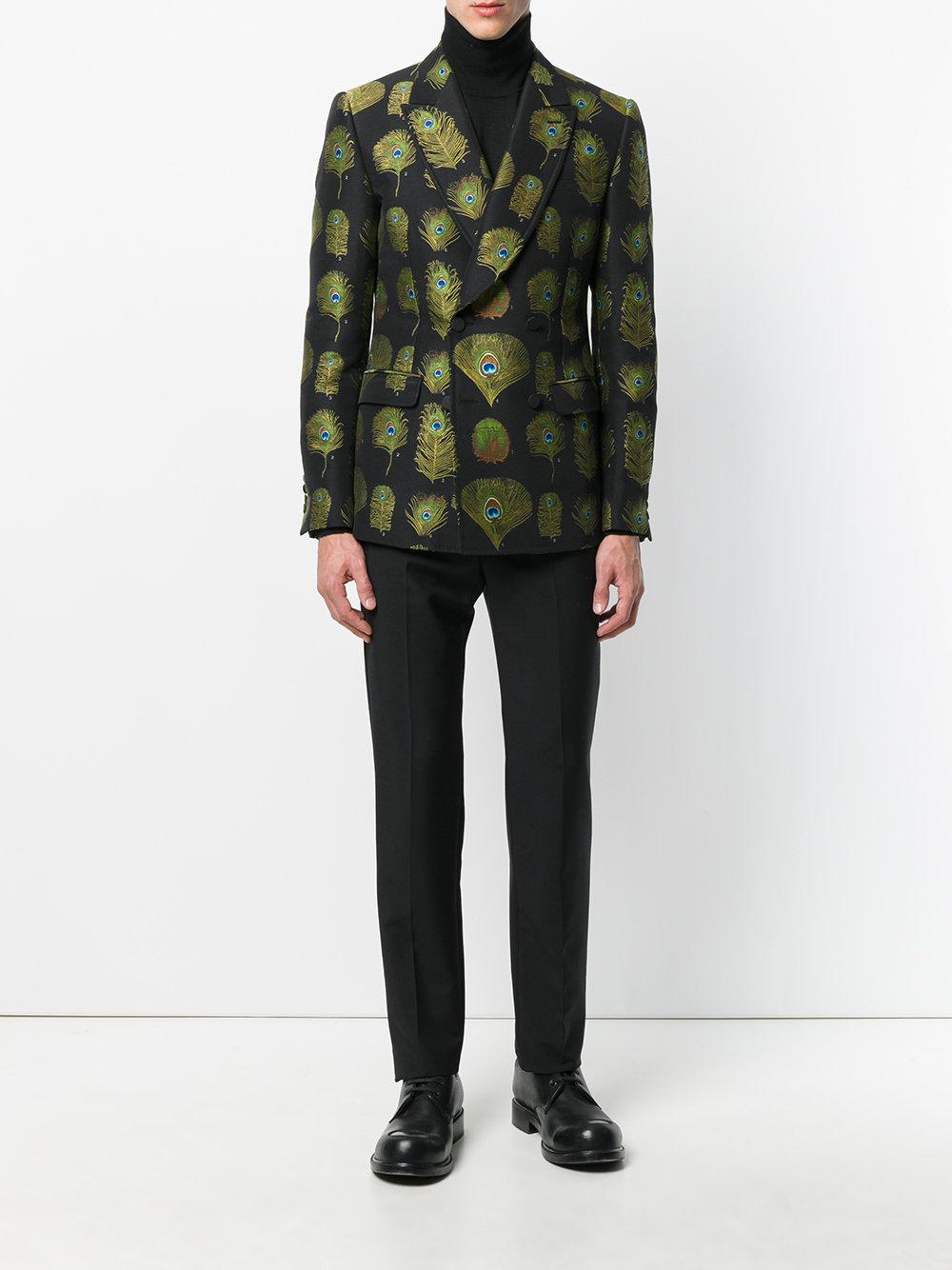 alexander mcqueen peacock suit