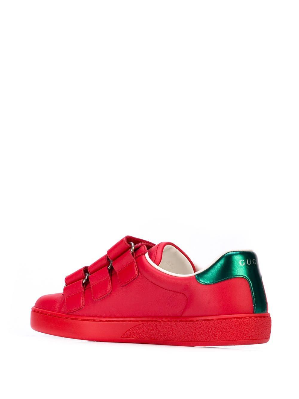 G blæk Astrolabe Gucci Leather Rainbow Sneakers in Red for Men - Lyst