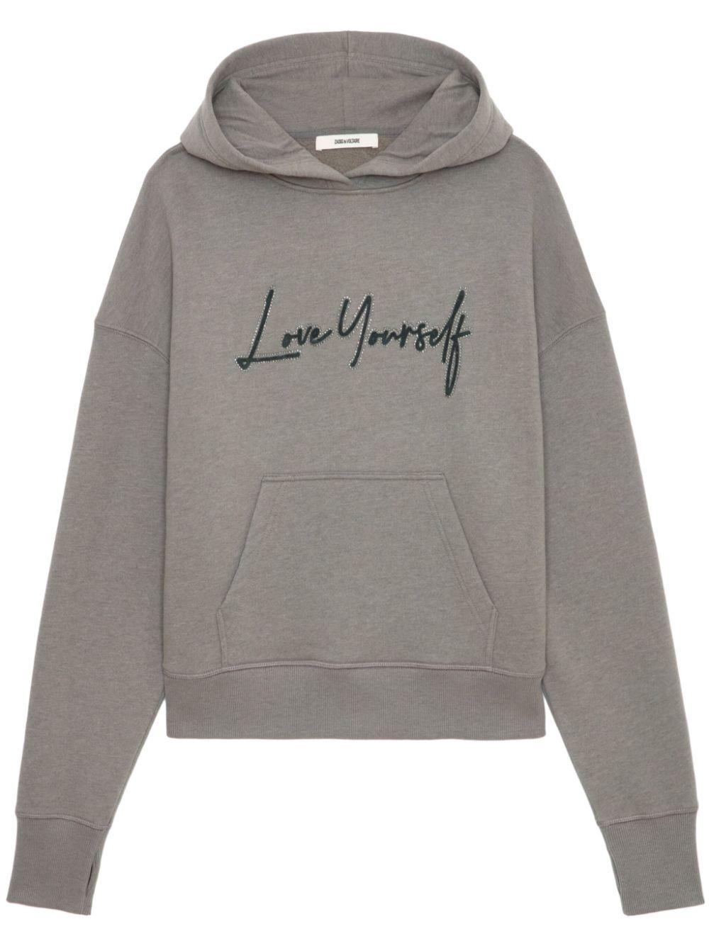 Zadig & Voltaire レディース グレー Love Yourself パーカー 